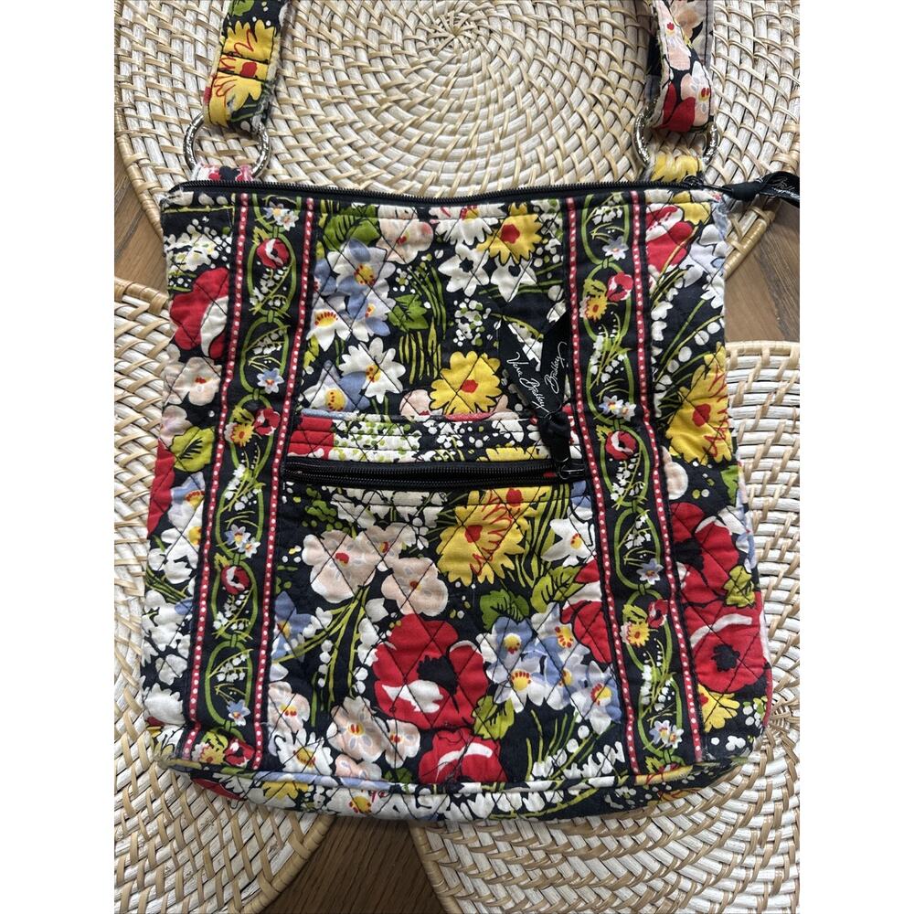 Vera Bradley Java Floral Crossbody Purse - Triple Zip, Retired, EUC
